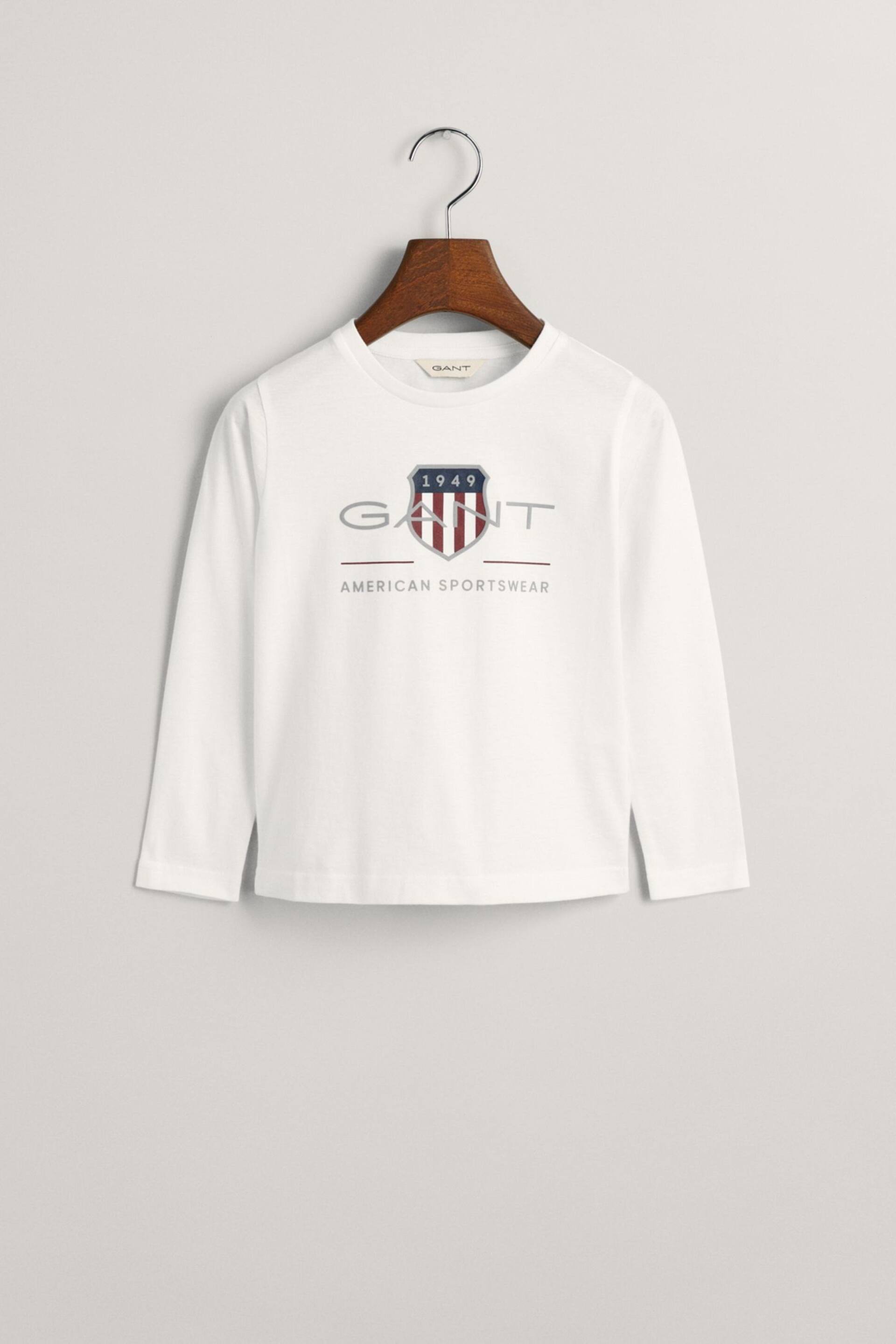GANT Kids Archive Shield Long Sleeve T-Shirt - Image 5 of 6