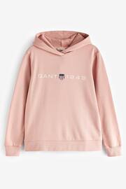 GANT Archive Shield Print Hoodie - Image 4 of 5