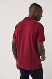 GANT Red Tipped Piqué Polo Shirt - Image 2 of 3
