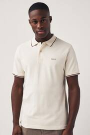 GANT Tipped Piqué Polo Shirt - Image 1 of 3