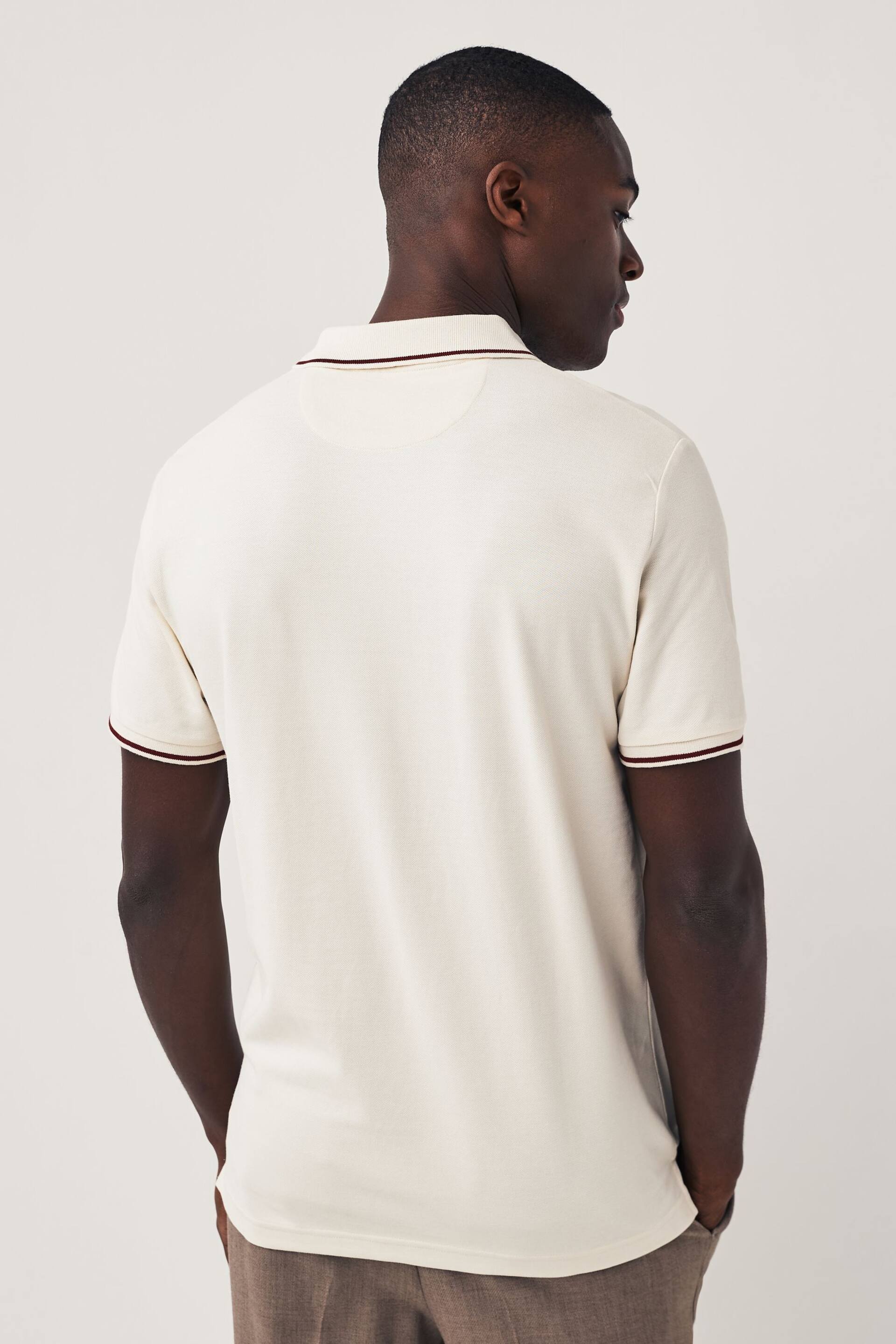 GANT Tipped Piqué Polo Shirt - Image 2 of 3