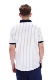 Fila White Bb1 Classic Vintage Striped Polo Shirt - Image 2 of 6