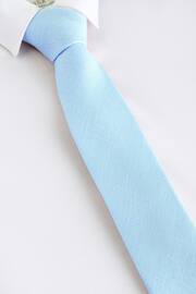 Light Blue Linen Tie (1-16yrs) - Image 1 of 4