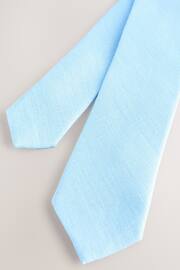Light Blue Linen Tie (1-16yrs) - Image 3 of 4