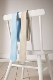 Light Blue Linen Tie (1-16yrs) - Image 4 of 4