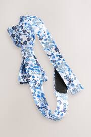 Blue Floral Floral Bow Tie (1-16yrs) - Image 2 of 3