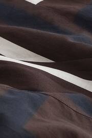 Brown/Cream Abstract Co-ord Wrap Top - Image 6 of 6