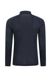 Mountain Warehouse Blue Mens Talus Zip Neck Thermal Top - Image 3 of 5