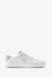 Fred Perry Womens White Lottie Leather Trainers - Image 1 of 5