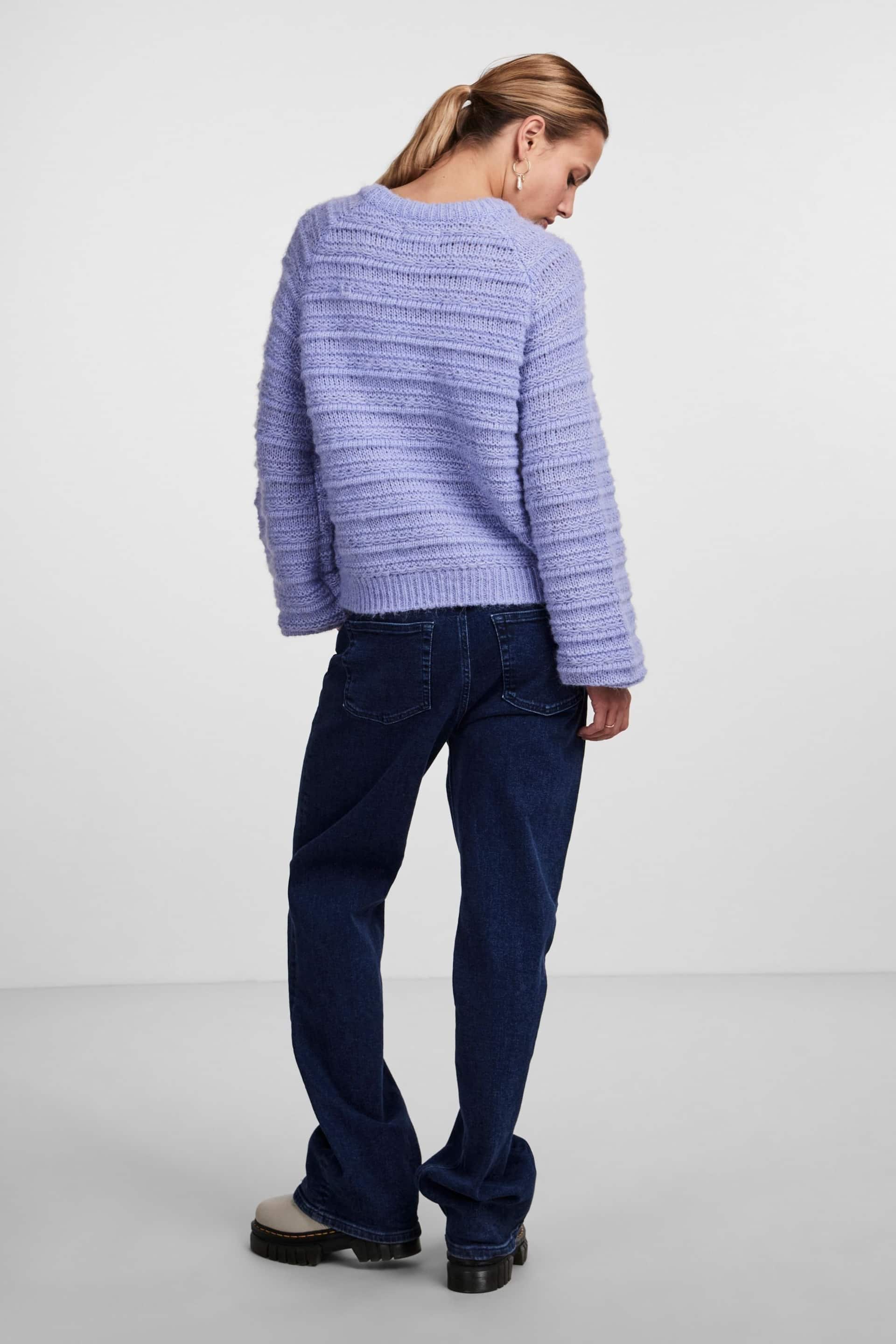 PIECES Blue Cosy Long Sleeve Jumper - Image 2 of 5