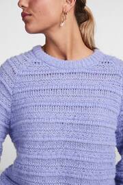 PIECES Blue Cosy Long Sleeve Jumper - Image 4 of 5