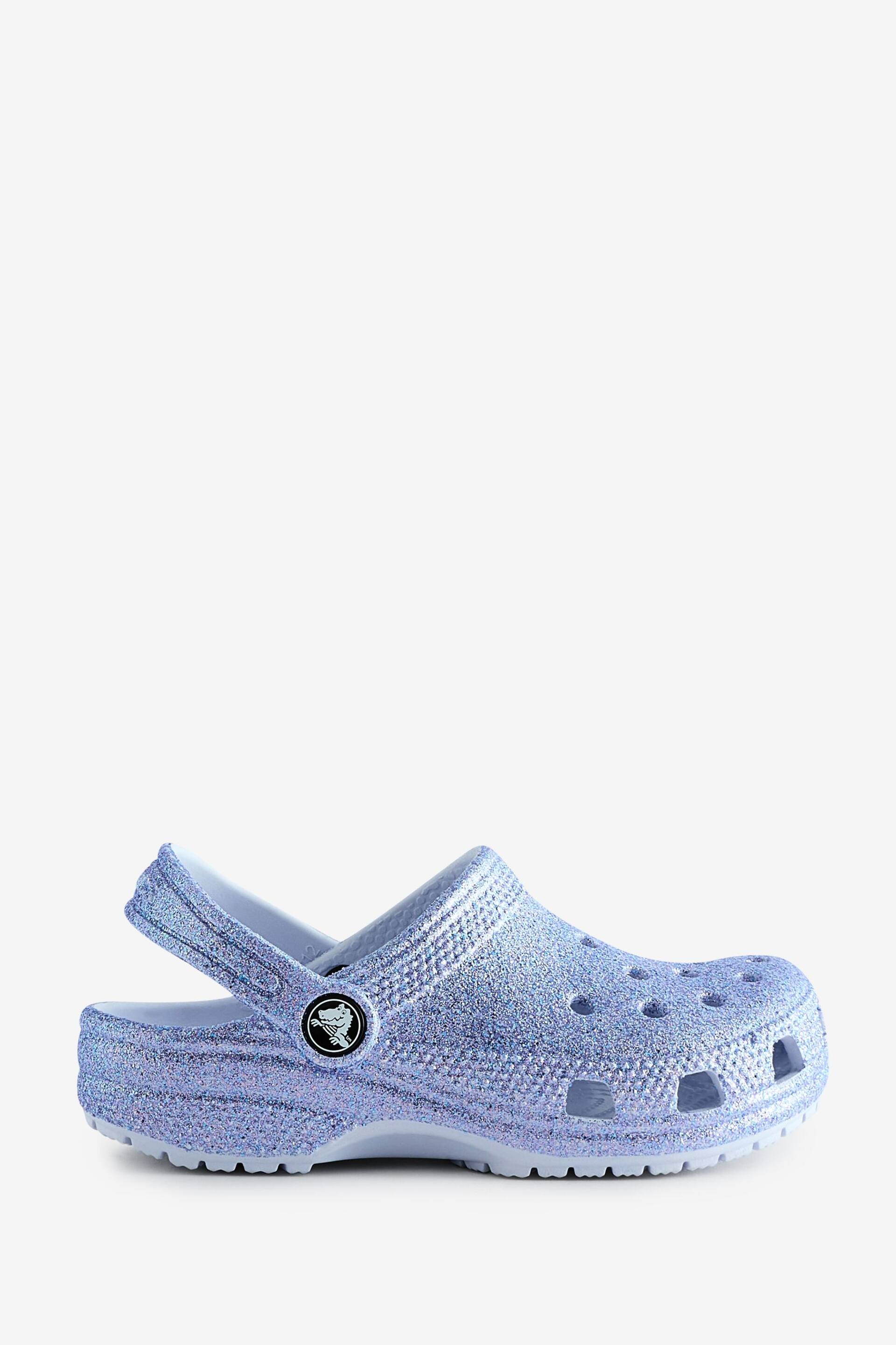 Crocs Violet Purple Classic Glitter Toddler Clogs - Image 1 of 1