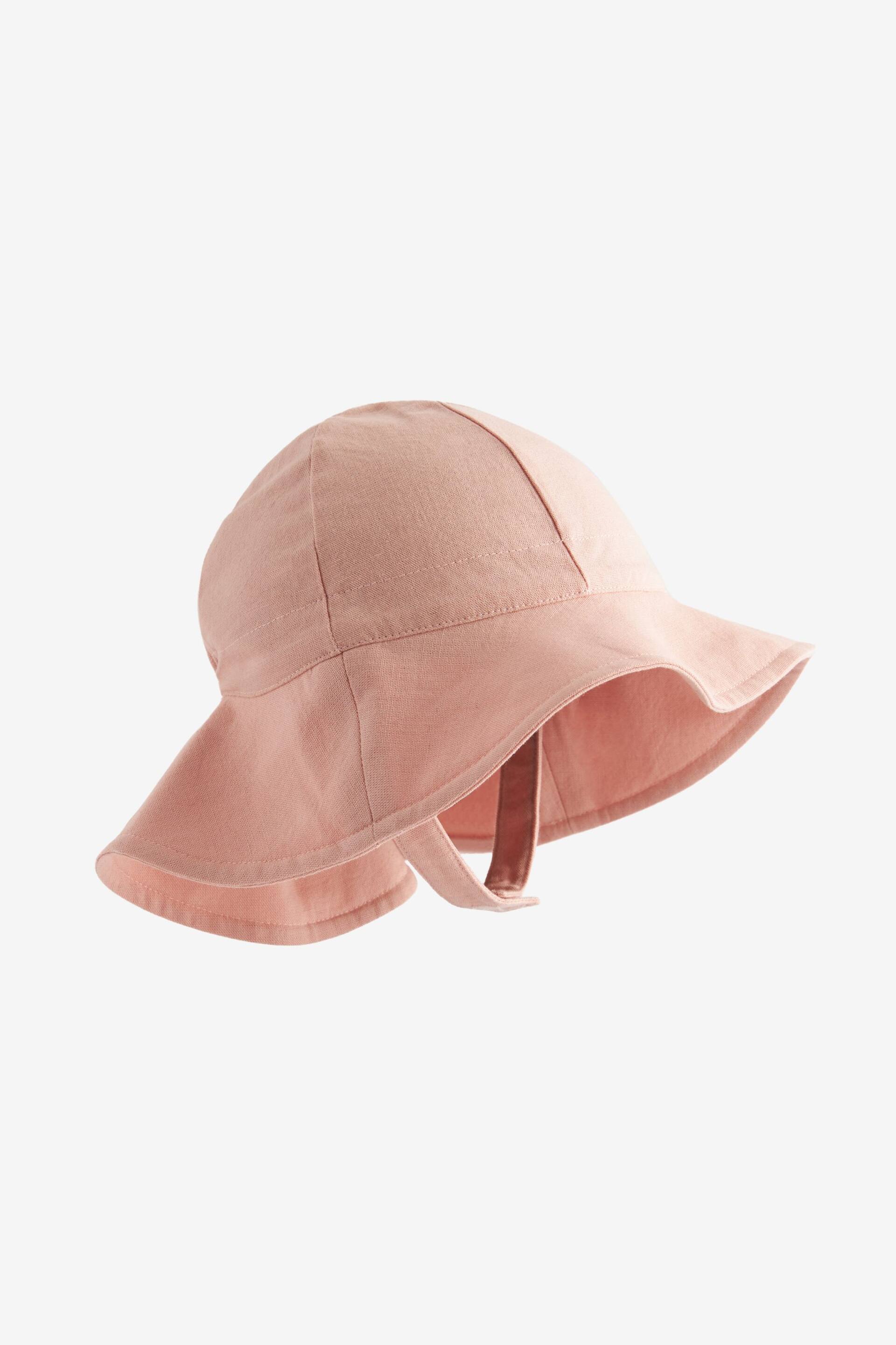 Pink Wide Brim Baby Hat (0mths-2yrs) - Image 1 of 3