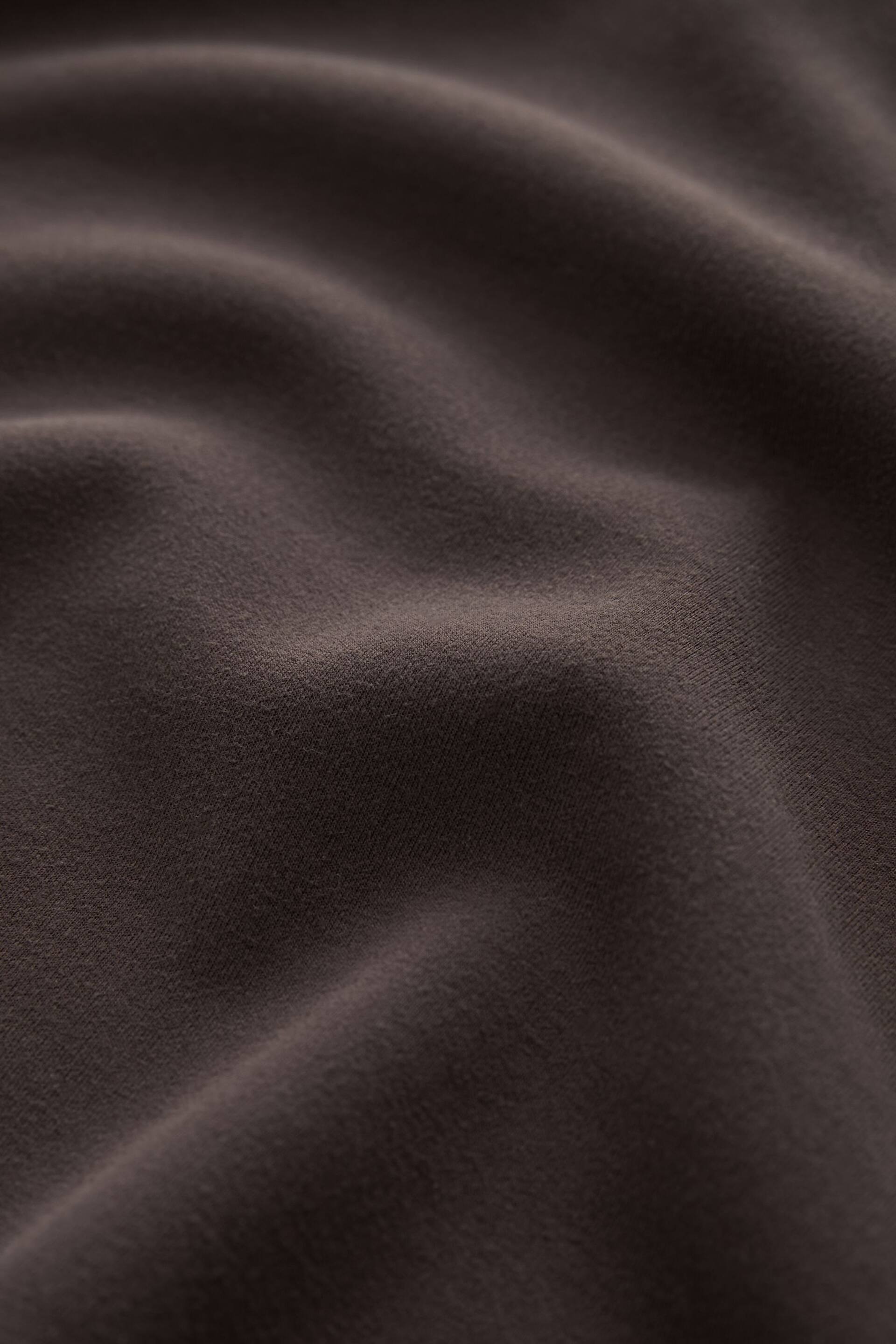 Dark Brown Slinky Crew Neck Long Sleeve Sweatshirt - Image 6 of 6