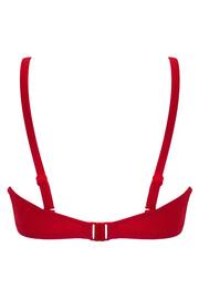 Pour Moi Red Free Spirit Strapless Shirred Bandeau Underwired Top - Image 4 of 4