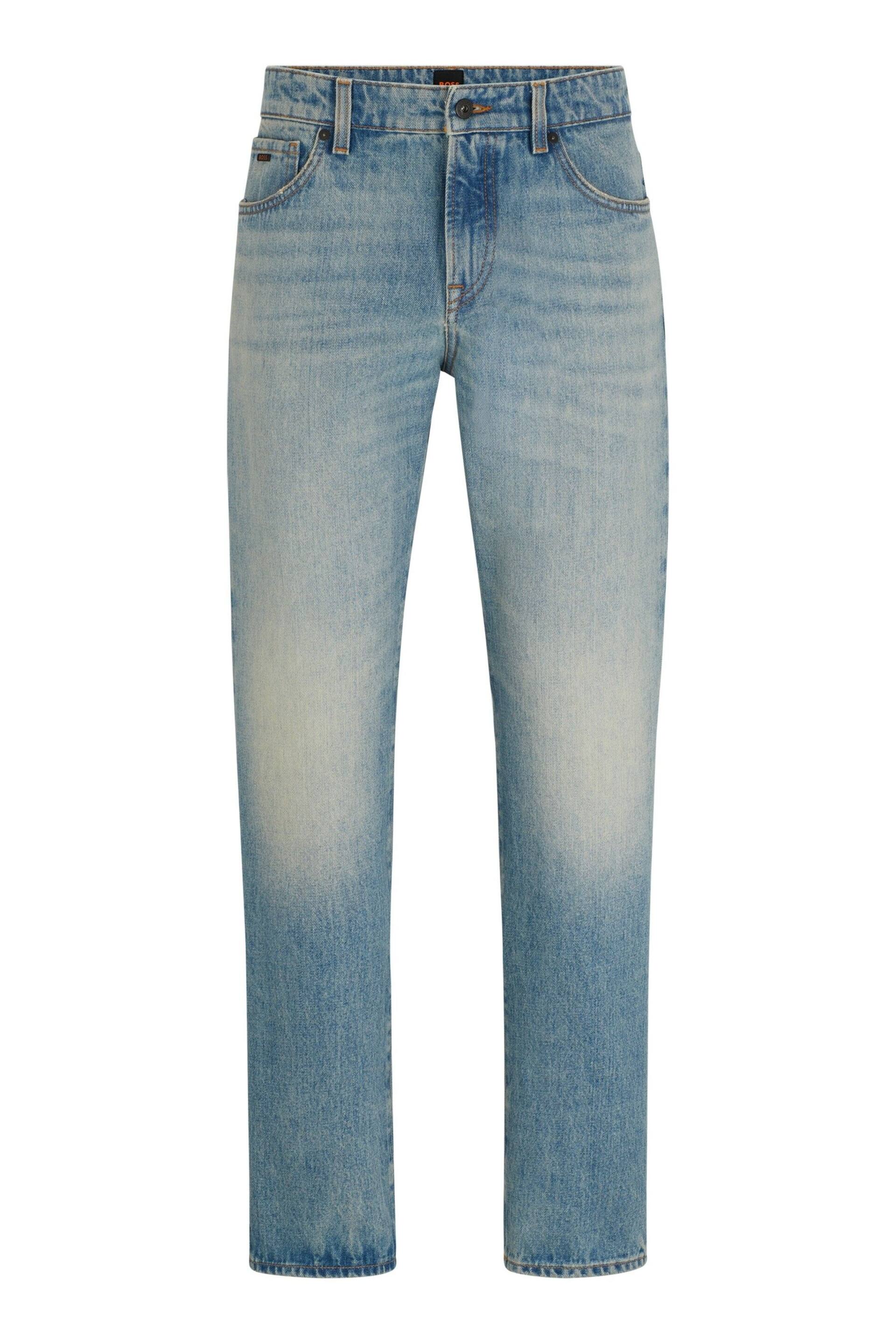 BOSS Light Blue Delaware Slim Fit Stretch Jeans - Image 5 of 5
