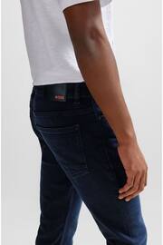 BOSS Navy Blue Slim Fit Comfort Stretch Denim Jeans - Image 4 of 5
