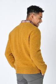 Burgs Mornick Mens Rich Neppy Knit Crew Neck Jumper - Image 3 of 6