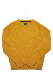 Burgs Mornick Mens Rich Neppy Knit Crew Neck Jumper - Image 6 of 6