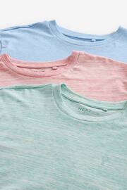 Blue/Mint Green/Pink 3PK Stag Marl T-Shirts - Image 1 of 12