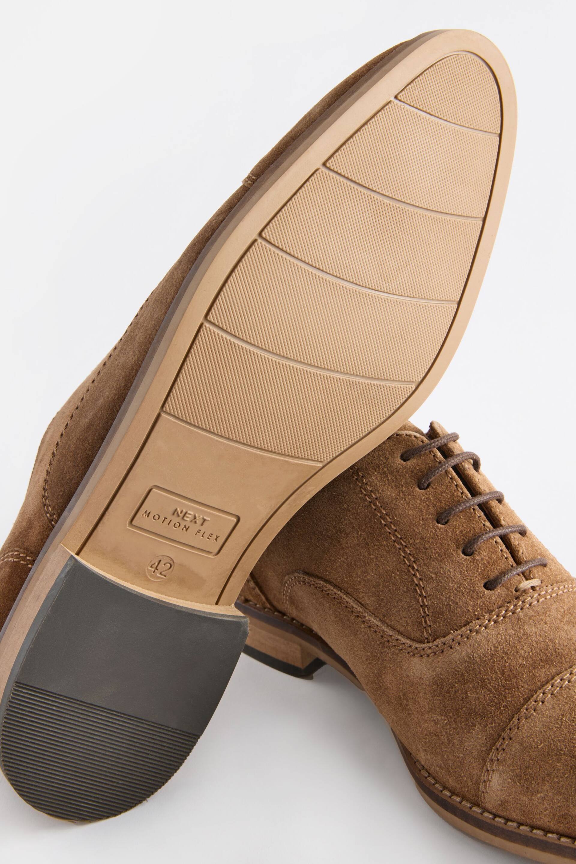 Stone Suede Contrast Sole Toecap Shoes - Image 6 of 6