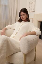 Lipsy Cream Co-Ord Button Through Knit Cardigan - Image 2 of 4