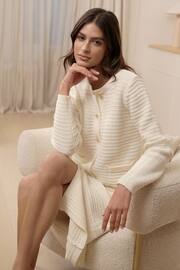 Lipsy Cream Co-Ord Button Through Knit Cardigan - Image 4 of 4