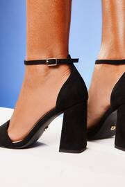 Lipsy Black Wide FIt Mid Block Heel Sandals - Image 2 of 4
