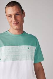 Sage Green Regular Fit Block 100% Cotton T-Shirt - Image 4 of 7