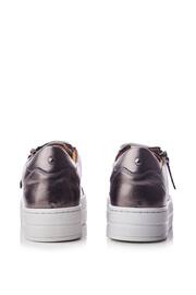 Moda In Pelle Abbiy Chunky Slab Sole Side Zip Lace Up Trainers - Image 2 of 3