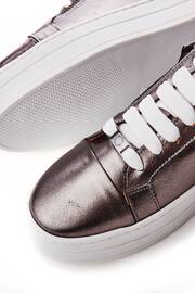 Moda In Pelle Abbiy Chunky Slab Sole Side Zip Lace Up Trainers - Image 3 of 3