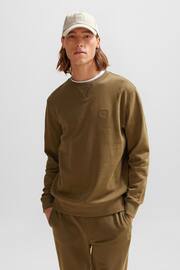 BOSS Green Cotton Terry Relaxed Fit Sweatshirt - Image 1 of 5