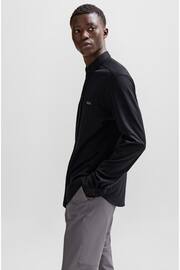 BOSS Black Cotton Pique Regular Fit Shirt - Image 4 of 6
