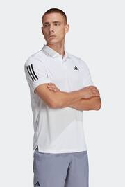 adidas White Club 3-Stripes Tennis Polo Shirt - Image 1 of 7