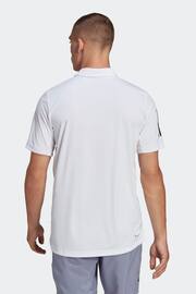 adidas White Club 3-Stripes Tennis Polo Shirt - Image 2 of 7