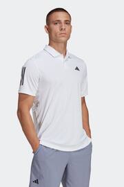 adidas White Club 3-Stripes Tennis Polo Shirt - Image 3 of 7