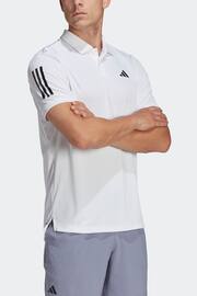 adidas White Club 3-Stripes Tennis Polo Shirt - Image 4 of 7