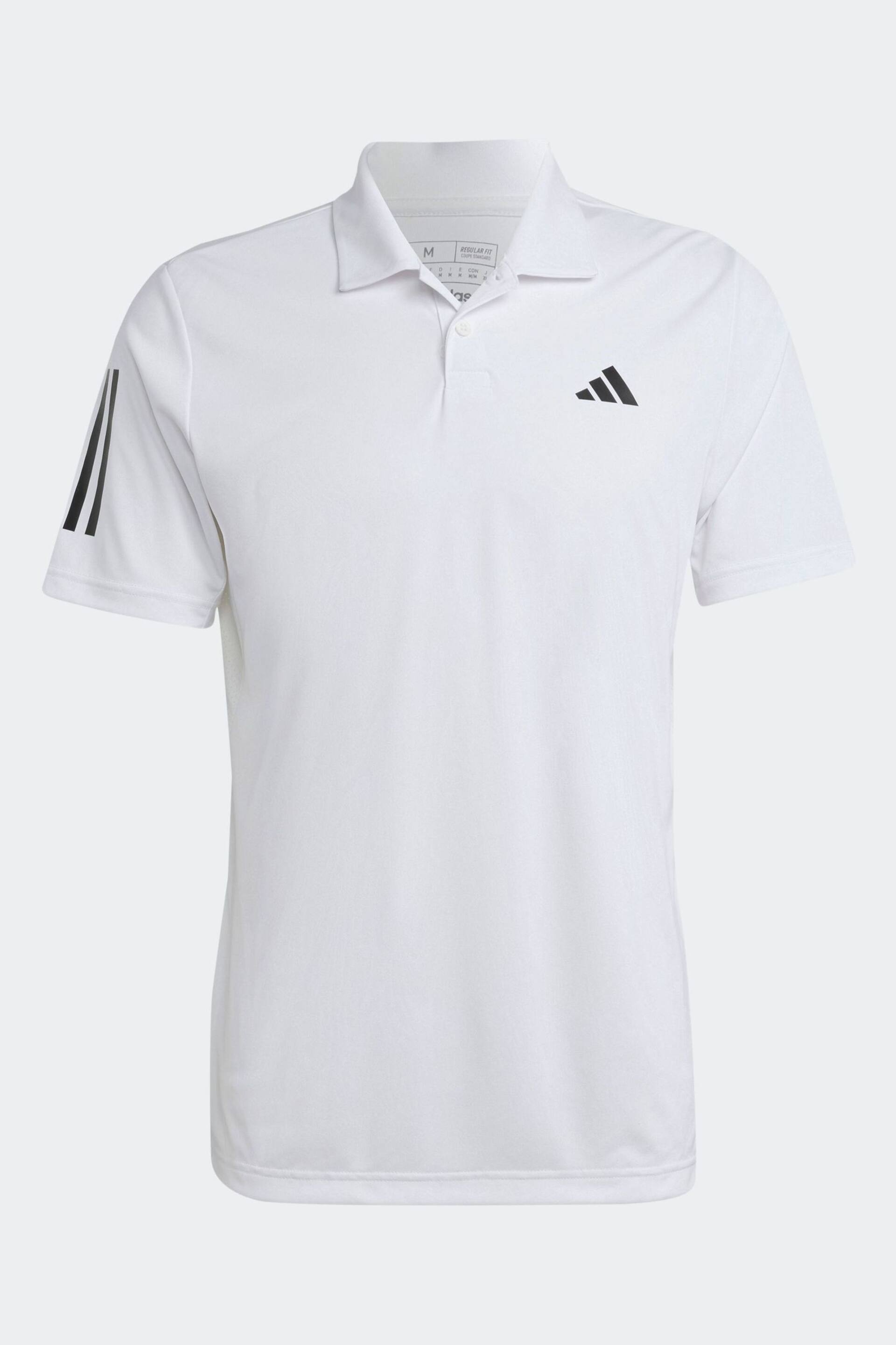 adidas White Club 3-Stripes Tennis Polo Shirt - Image 7 of 7