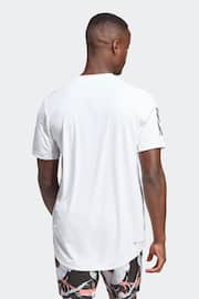 adidas White Club 3-Stripes Tennis T-Shirt - Image 2 of 6
