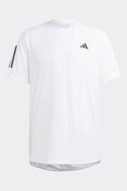 adidas White Club 3-Stripes Tennis T-Shirt - Image 6 of 6