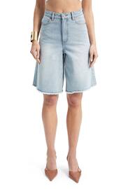 Bardot Blue Bardot Blue Forte Long Denim Shorts - Image 4 of 5