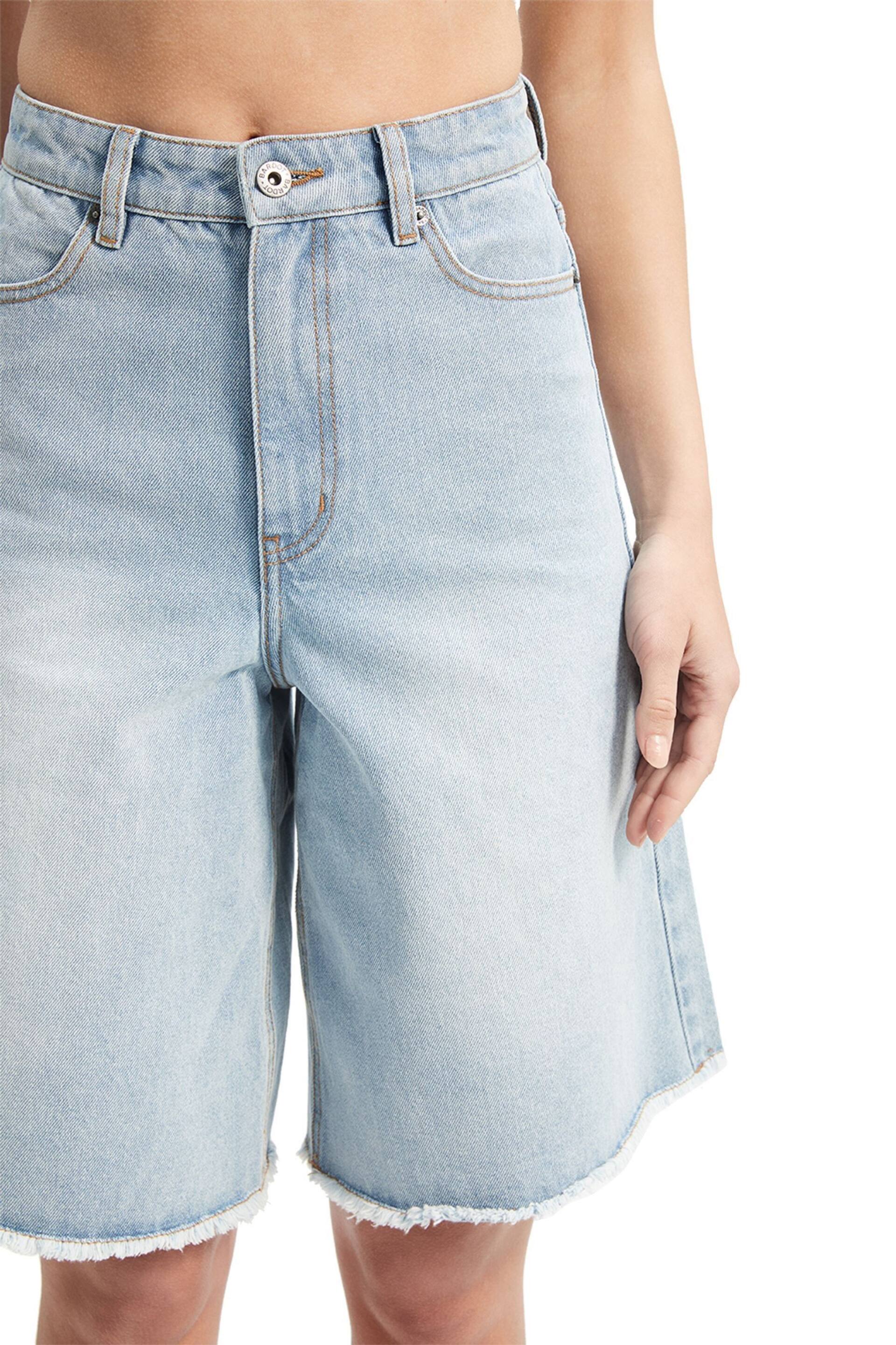 Bardot Blue Bardot Blue Forte Long Denim Shorts - Image 5 of 5