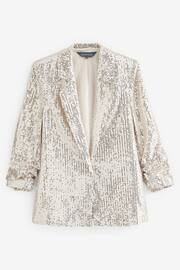 Sosandar Gold Sequin Relaxed Fit Blazer - Image 6 of 6