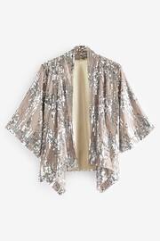Silver Sequin Jacket Cover-Up - Image 5 of 6