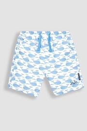 JoJo Maman Bébé Blue Gingham Swim Shorts - Image 3 of 5