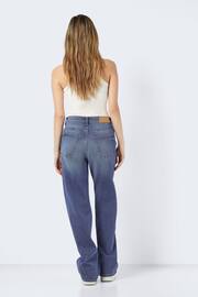 NOISY MAY Blue High Waisted Wide Leg Jeans - Image 3 of 8