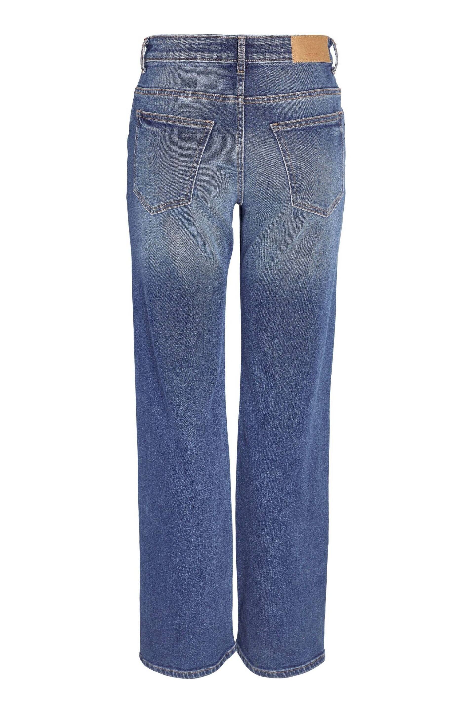 NOISY MAY Blue High Waisted Wide Leg Jeans - Image 8 of 8