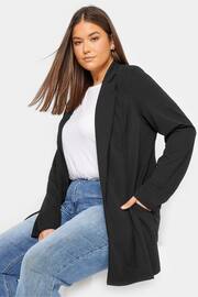 Long Tall Sally Black Scuba Crepe Blazer - Image 1 of 5