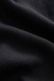 Black Crochet Trim Linen Blend Shell Top - Image 7 of 7