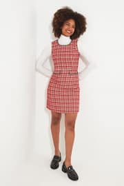 Joe Browns Red Chic Check Dress - Image 5 of 7